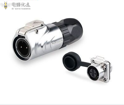 航空插头插座LP-12-2芯公头方座全金属连接器