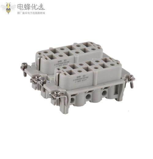 矩形重载连接器生产厂家12芯/35A大电流航空插头插座