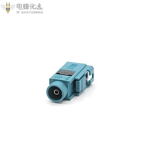 FAKRA-K1.5-Z型水蓝色直母头RF射频连接器车载延长线4G/GPS