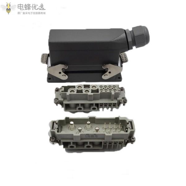 HK-4/2芯/4/8芯重载HDC连接器双侧出线830V航空工业接插件插头插座