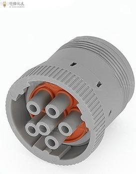 6芯HD6孔防水连接器高频防水防潮公母对接重载线束插头