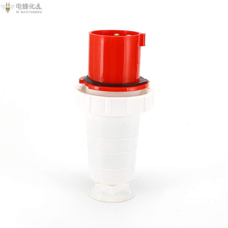 第一代63A工业连接器4芯IP67航空工程船用防水插头250V