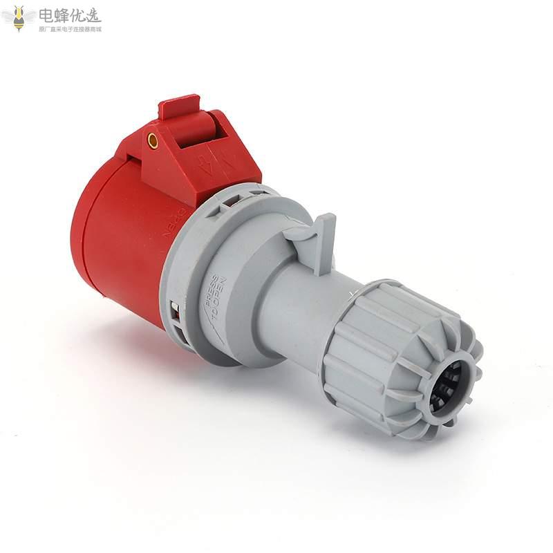 工业连接器16A32A四芯250V防水工业IP44连接器60HZ插座