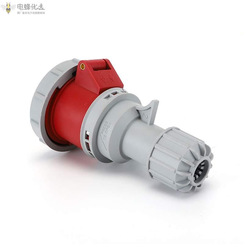 16A4芯防水IP67工业连接器250V航空连接器耦合器插座