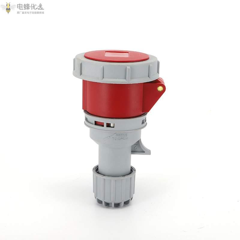 16A4芯防水IP67工业连接器250V航空连接器耦合器插座