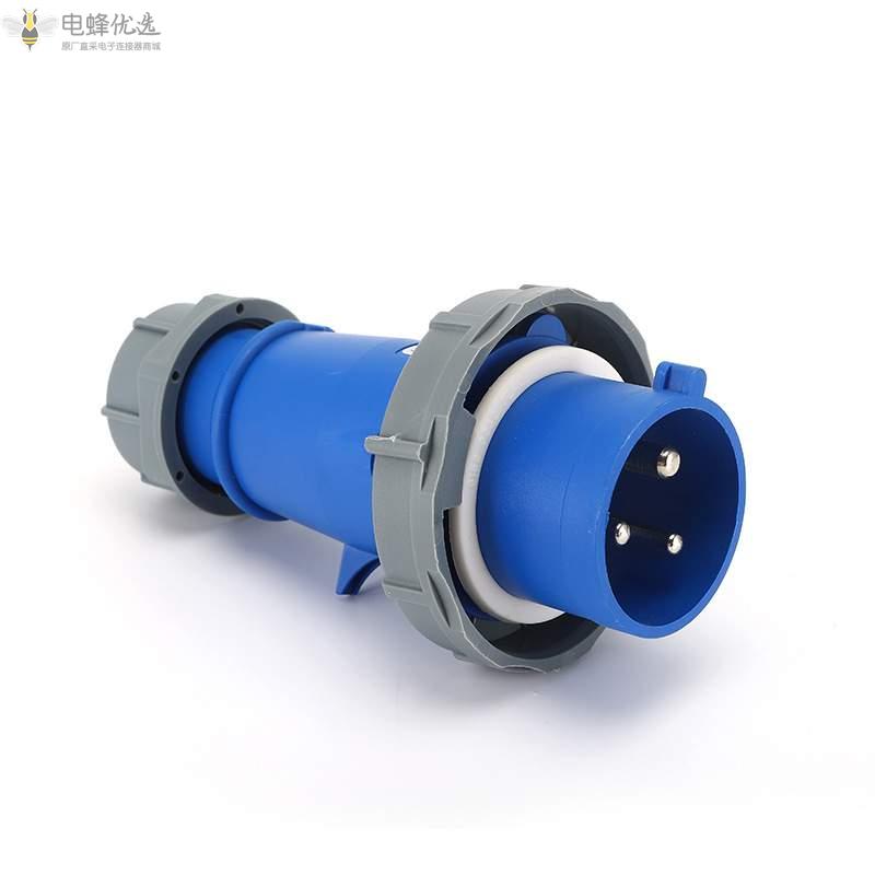 厂家直售欧标3芯16A32A250V工业连接器2P+E60HZ防水IP67工业航空插头