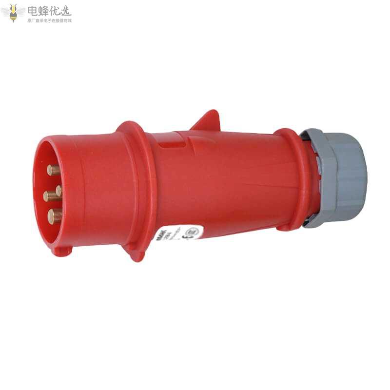 TYP-264工业连接器4芯32A400V防水IP44进口工业航空插头3P+E