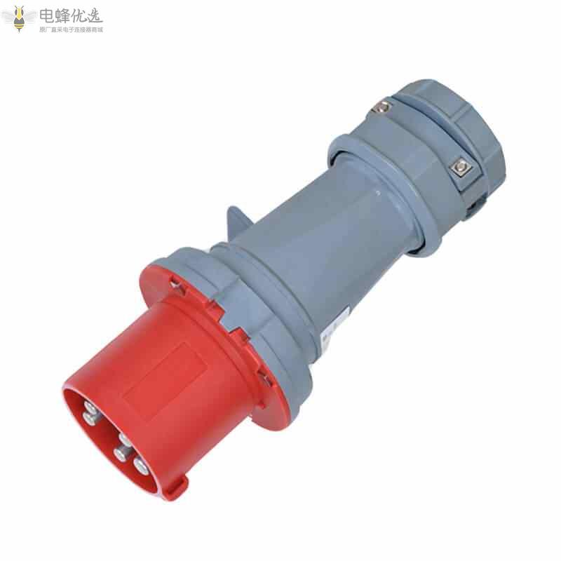 TYP-1235工业连接器5芯63A400V3P+E+N工业电源防水插头IP44