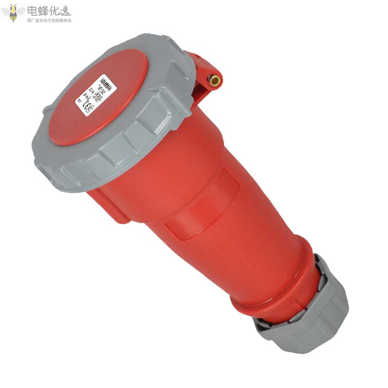 TYP544欧标工业连接器4芯16A400V防水连接器IP67工业防水插头3P+E