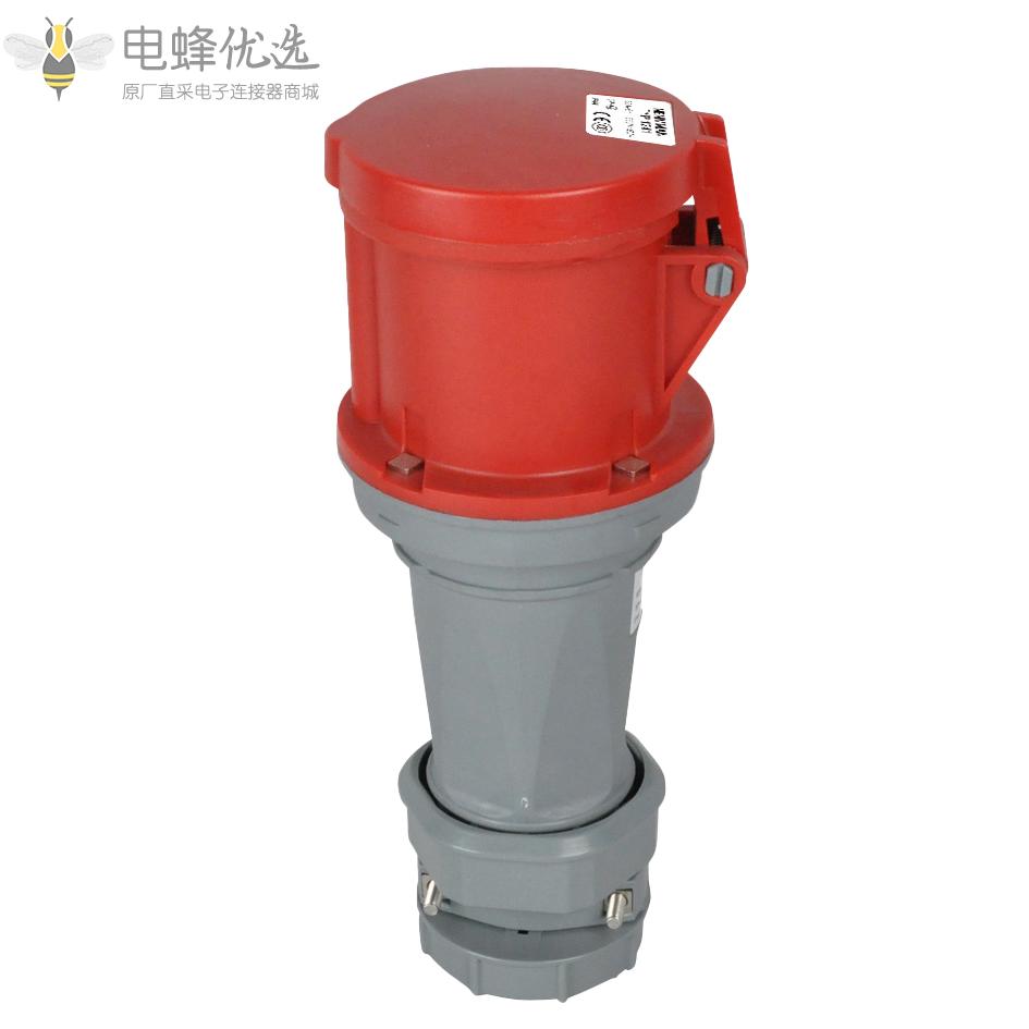 欧标TYP1245工业连接器5芯63A400V防水接插器IP44工业防水插头3P+E+N