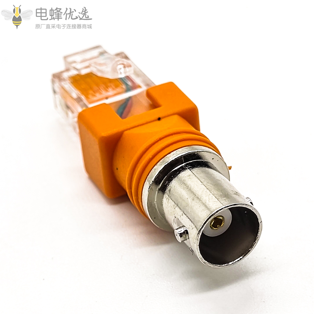 BNC转接头直式180度转RJ45水晶头