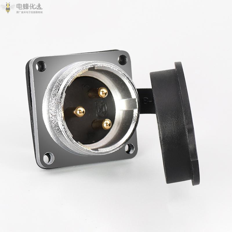 航空插头插座TP28_3芯公母连接器焊接式厂家批发