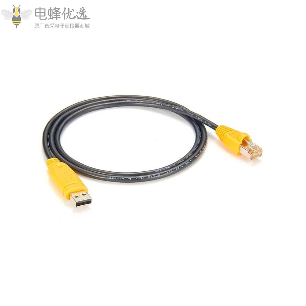 USB带模块RS485转RJ45线材接0.5m线束厂家