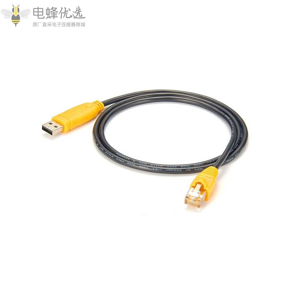 USB带模块RS485转RJ45线材接0.5m线束厂家