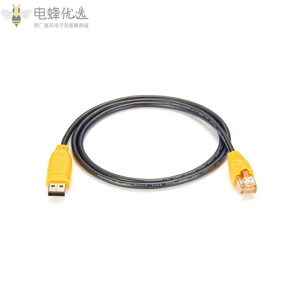 USB带模块RS485转RJ45线材接0.5m线束厂家