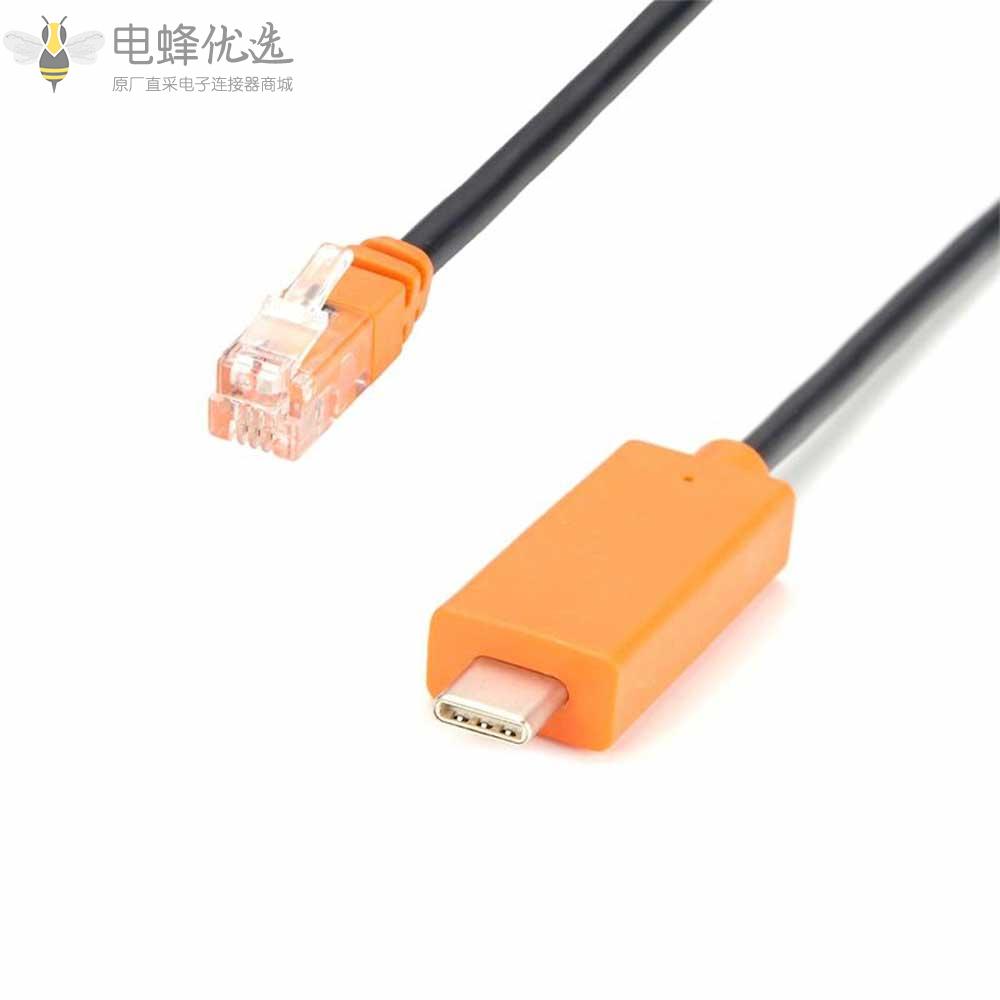 USB_C带模块RS232转RJ12接1M线材生产厂家直销