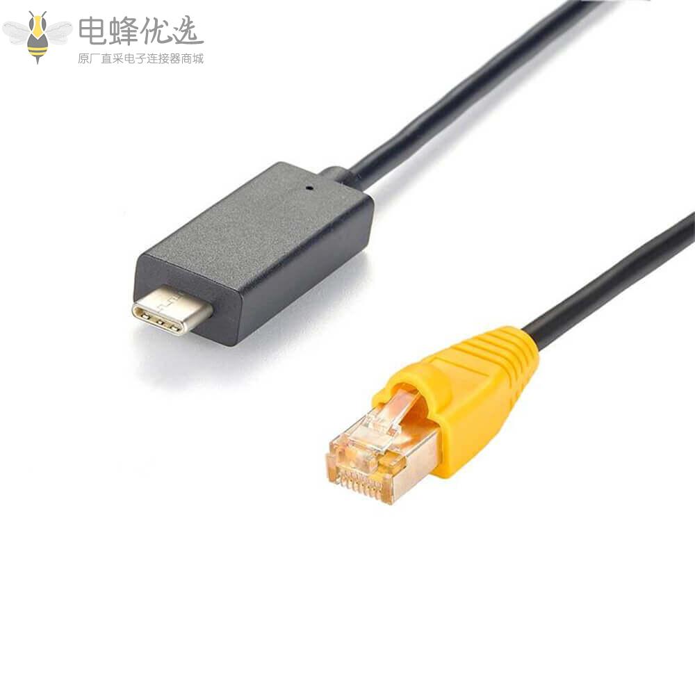 RS485_USB_Type_C公头转RJ45公头接1M线材厂商直销