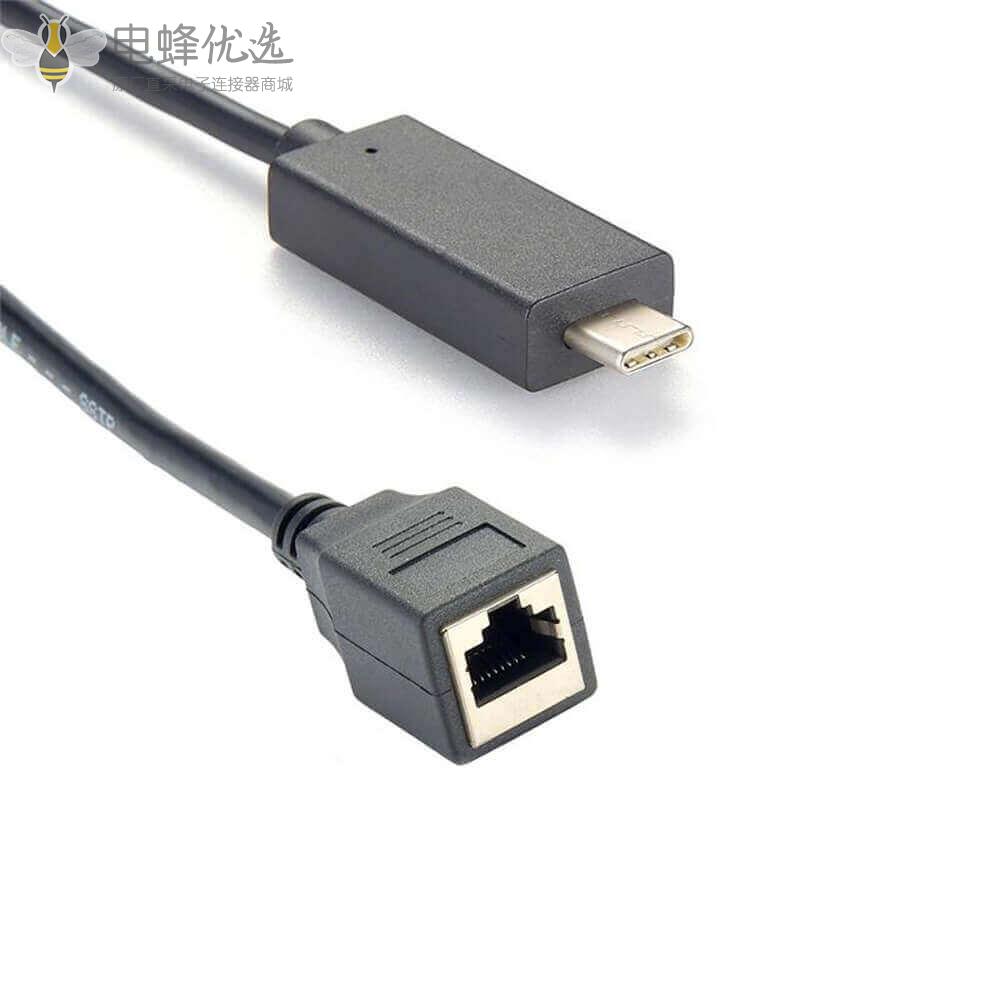 RS485_USB_C转RJ45母头以太局域网接1M线材厂商直销