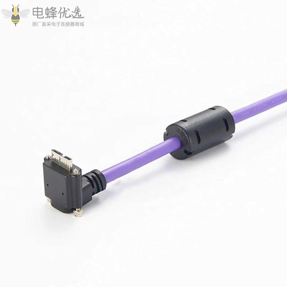 USB_3.0公头转弯式Micro_B公头接线材1m