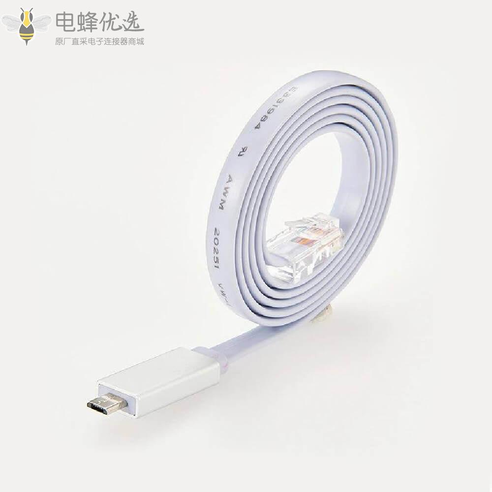 USB_type_C转RJ45接2米线材生产厂家直销