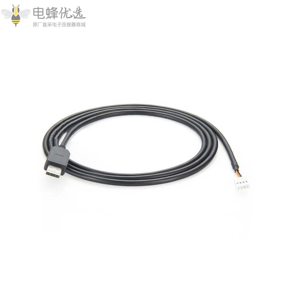 带端子螺丝的USB转RS485_Y型串口转换接1.8m连接线