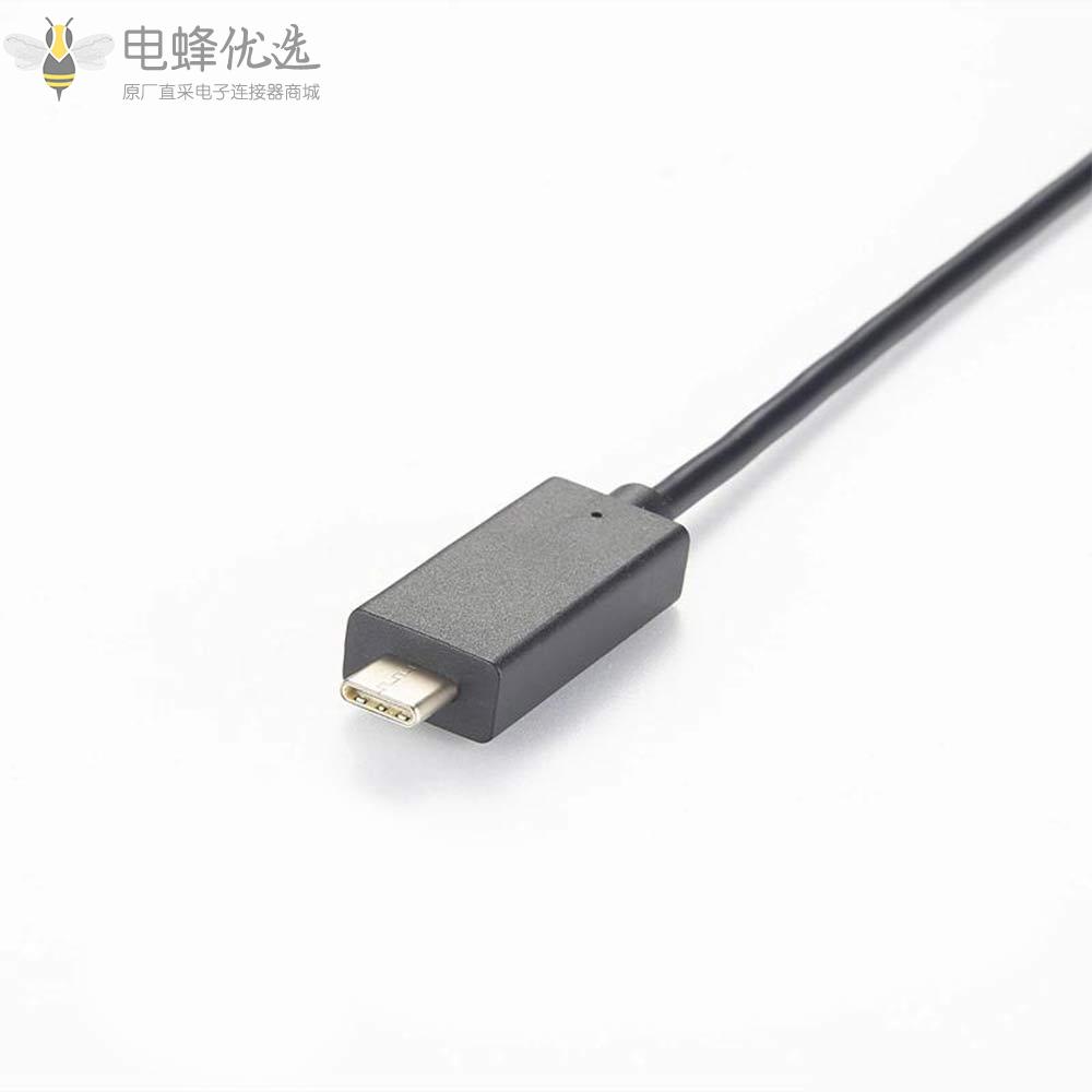 USB_3.1_type_C转RJ12水晶公头接2m线材