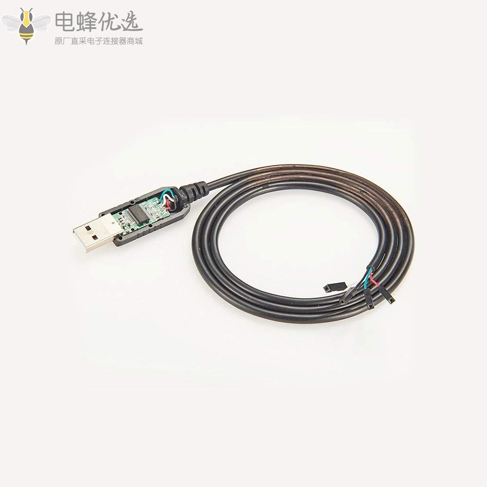 USB转Uart电缆嵌入式电子3.3V电线单边线缆