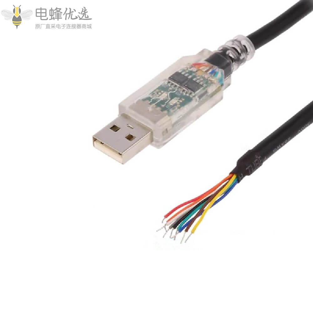 带有FTDI芯片USB转RS422串口连接线1M_USB_RS422_We_1800_Bt