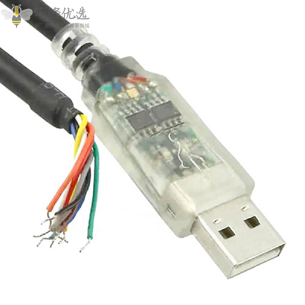 带有FTDI芯片USB转RS422串口连接线1米USB_RS422_We_5000_Bt
