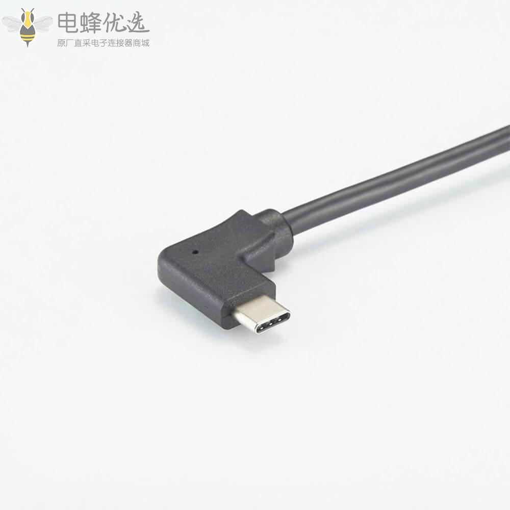 USB3.1Type_C弯式接1m线材生产厂家供应