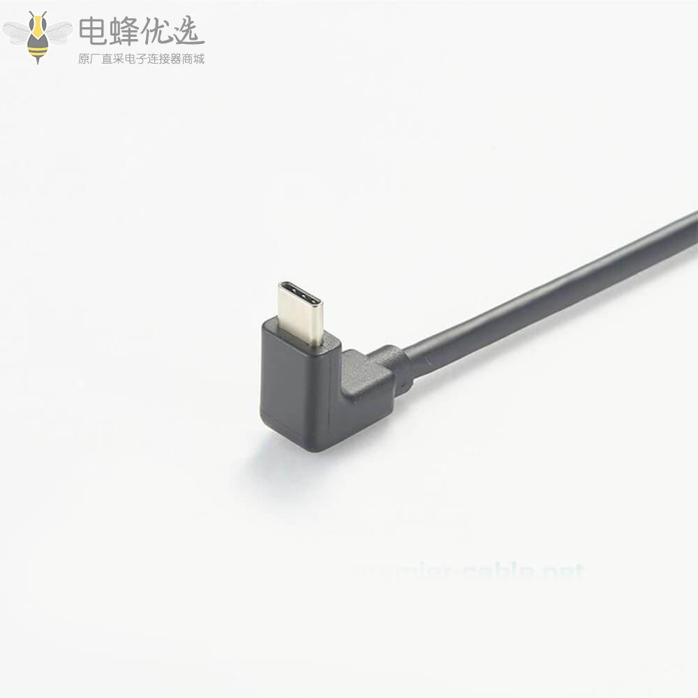 USB3.1Type_C弯式接1m线材生产厂家供应