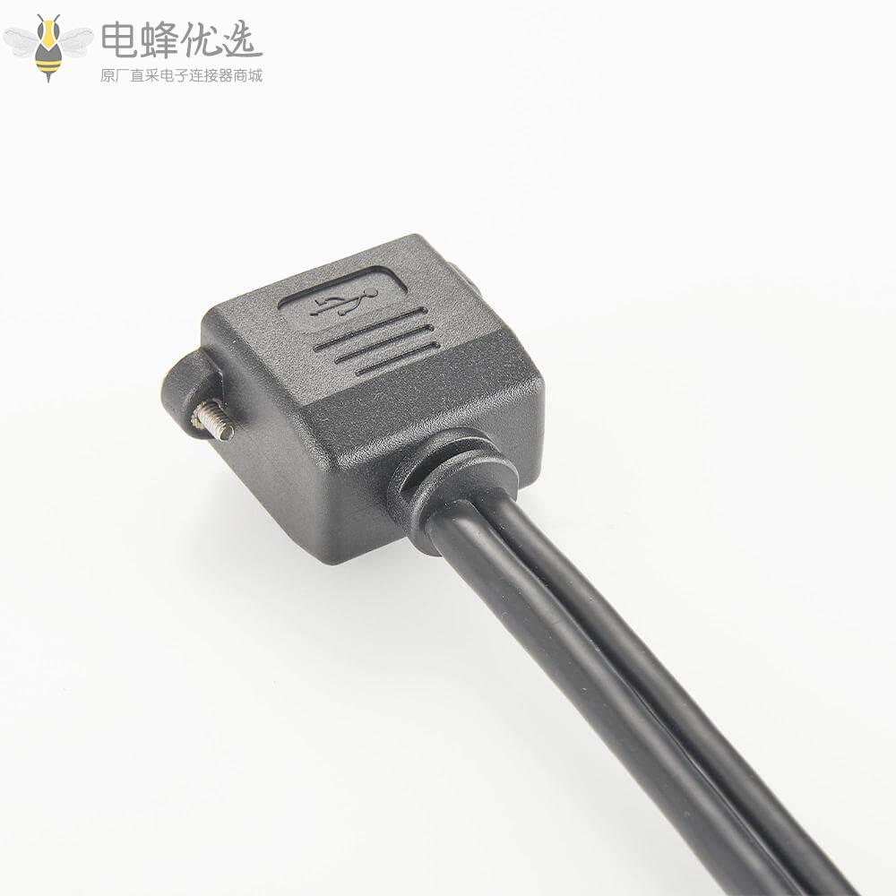 USB2.0Type_A母头转Type_A公头Type_C母头转Type_C公头接0.1米线长