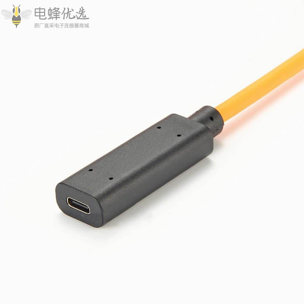 USB_type_C公头转Type_C母头延长线线材5M相机以太局域网