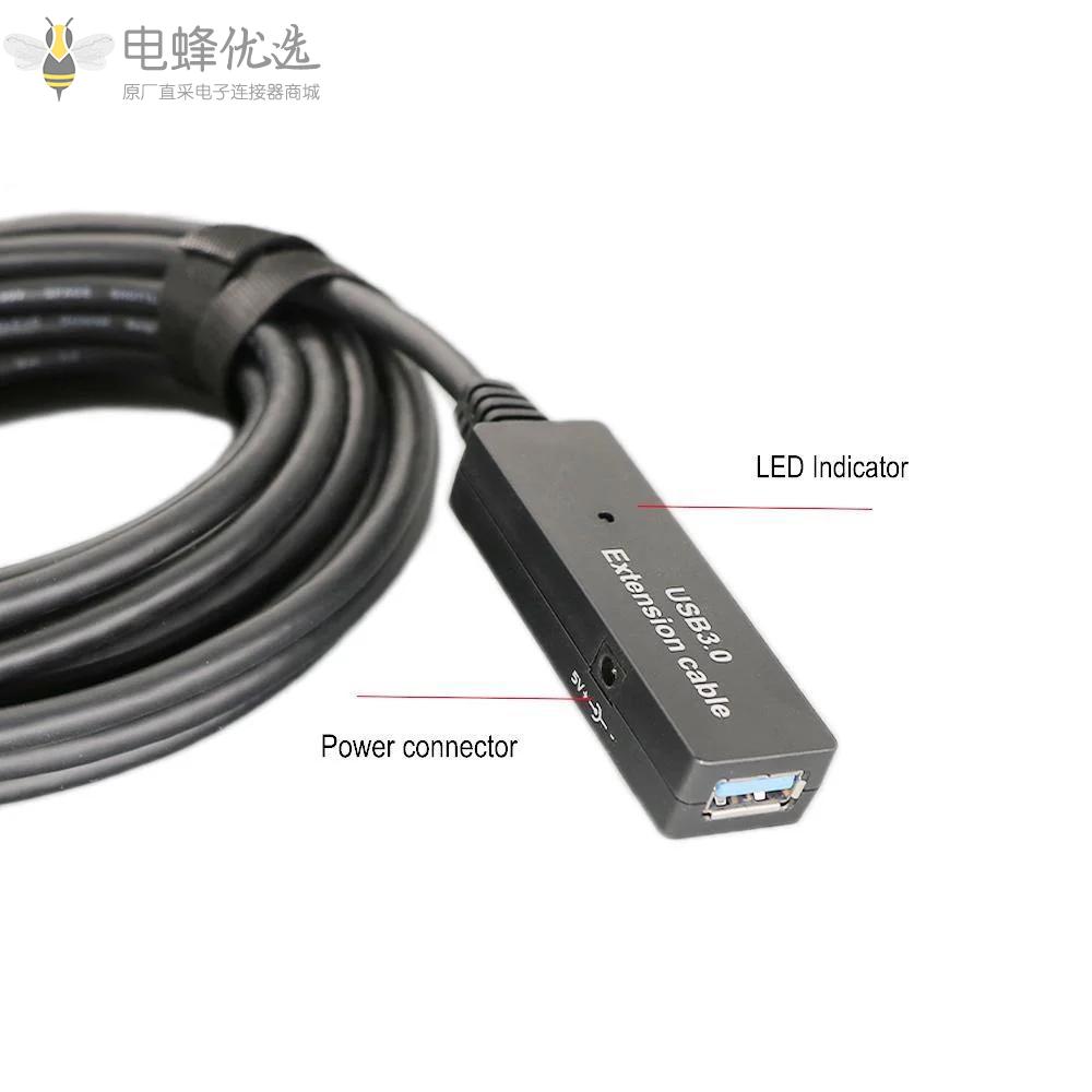 USB3.0延长式信号放大器带芯片接5M线缆