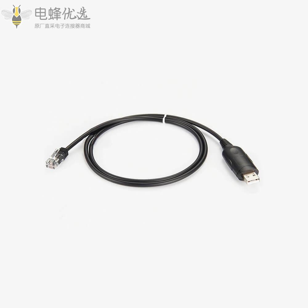 USB_A转RJ11_RJ12_RS232串行转换器POS读卡器电缆