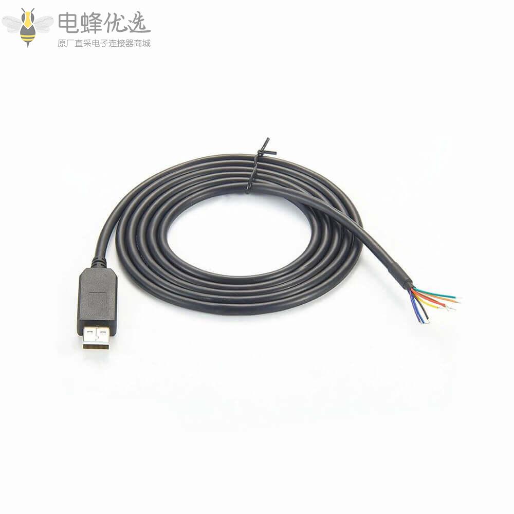 USB_RS232到TTL_5v_UART串行适配器杜邦头电缆线端