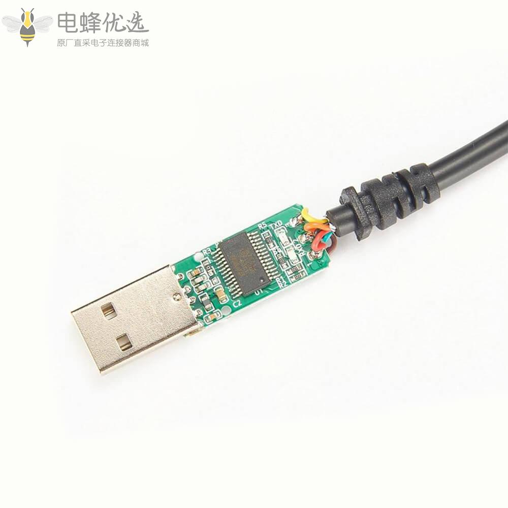 USB_RS232到TTL_5v_UART串行适配器杜邦头电缆线端