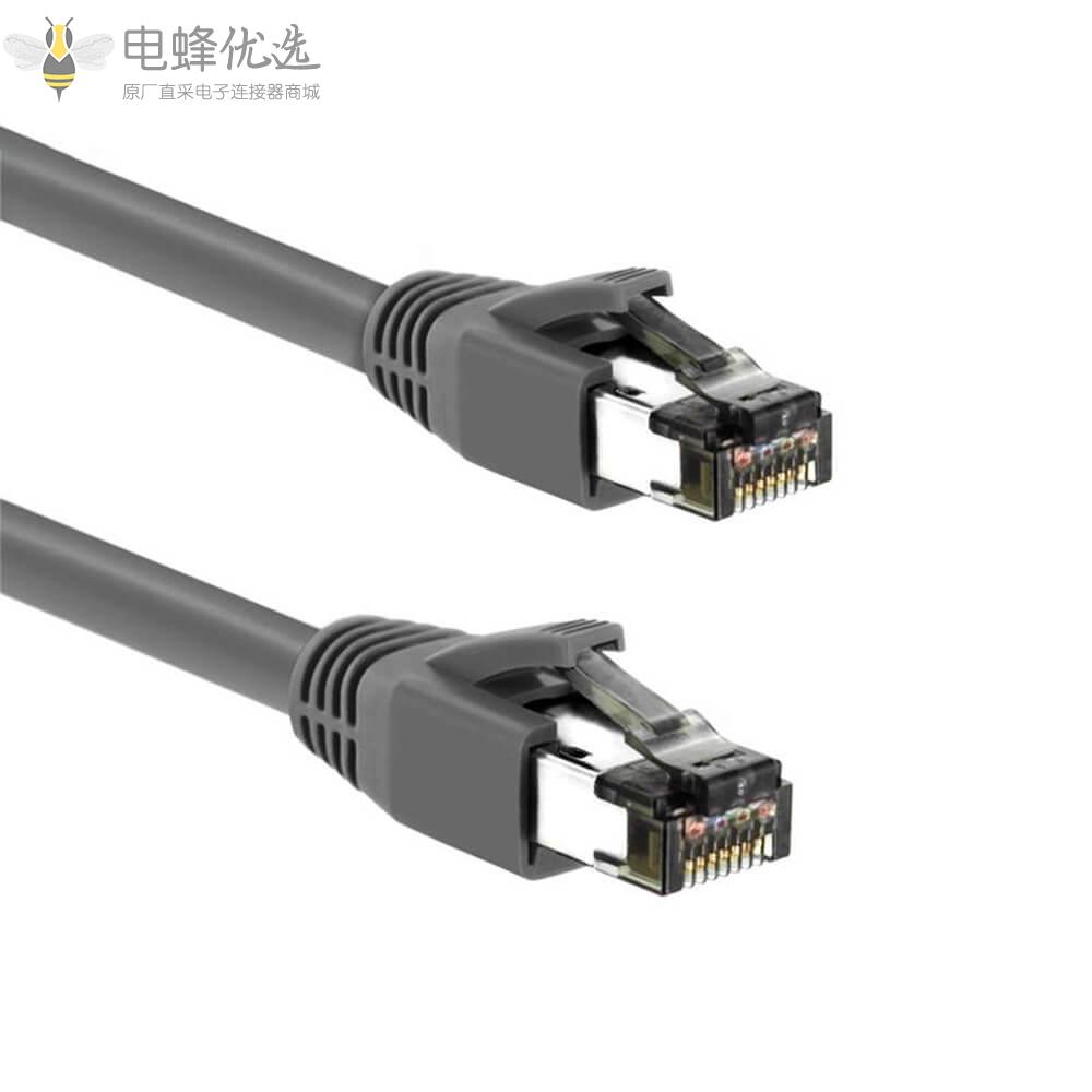 CAT8以太网电缆屏蔽SFTP_RJ45网络跳线重型高速局域网电缆