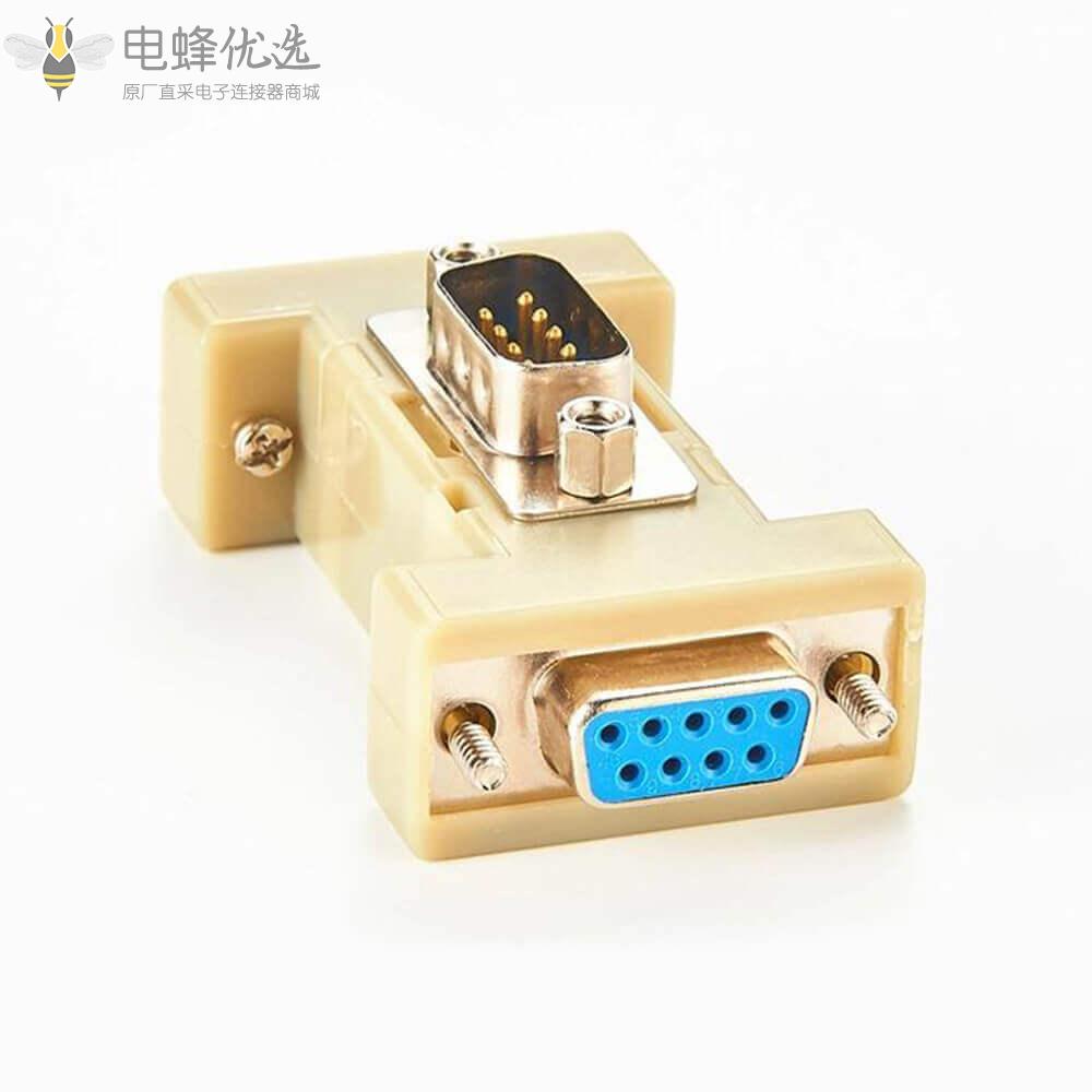 CAN_Bus三向连接器DB9公头转2PC母头连接器