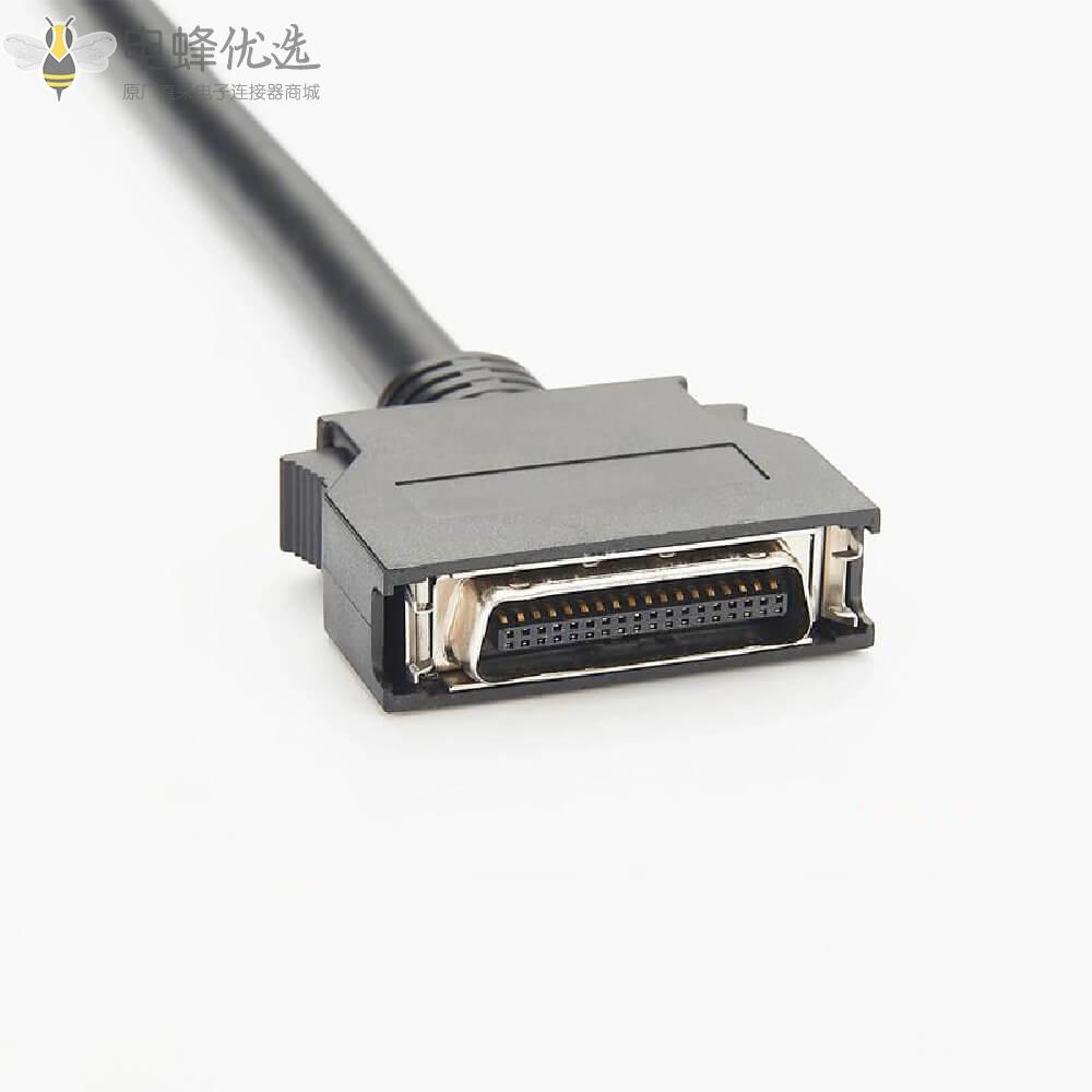 SCSI_MDR型36芯公头转公头卡扣直式接伺服编码线缆1米连接线