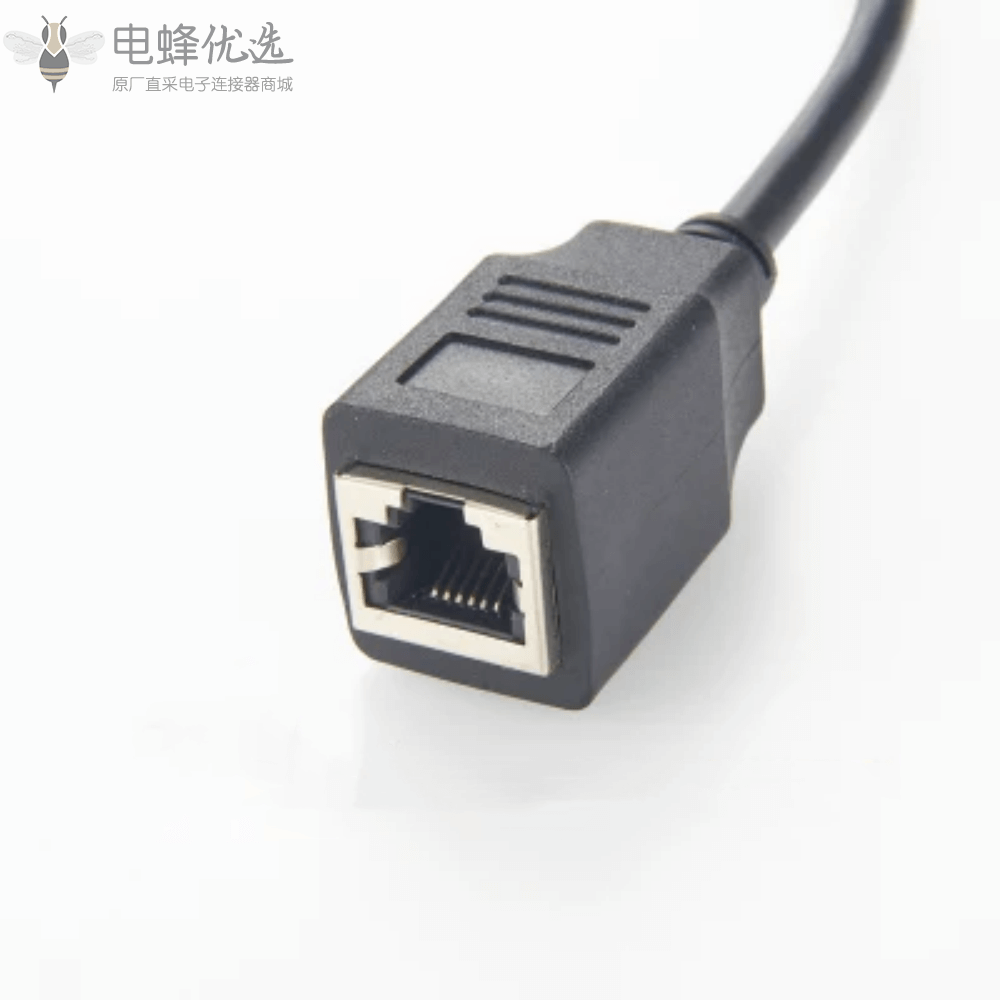 模块化插头RJ12_6P6C母头转RJ45母头耦合器