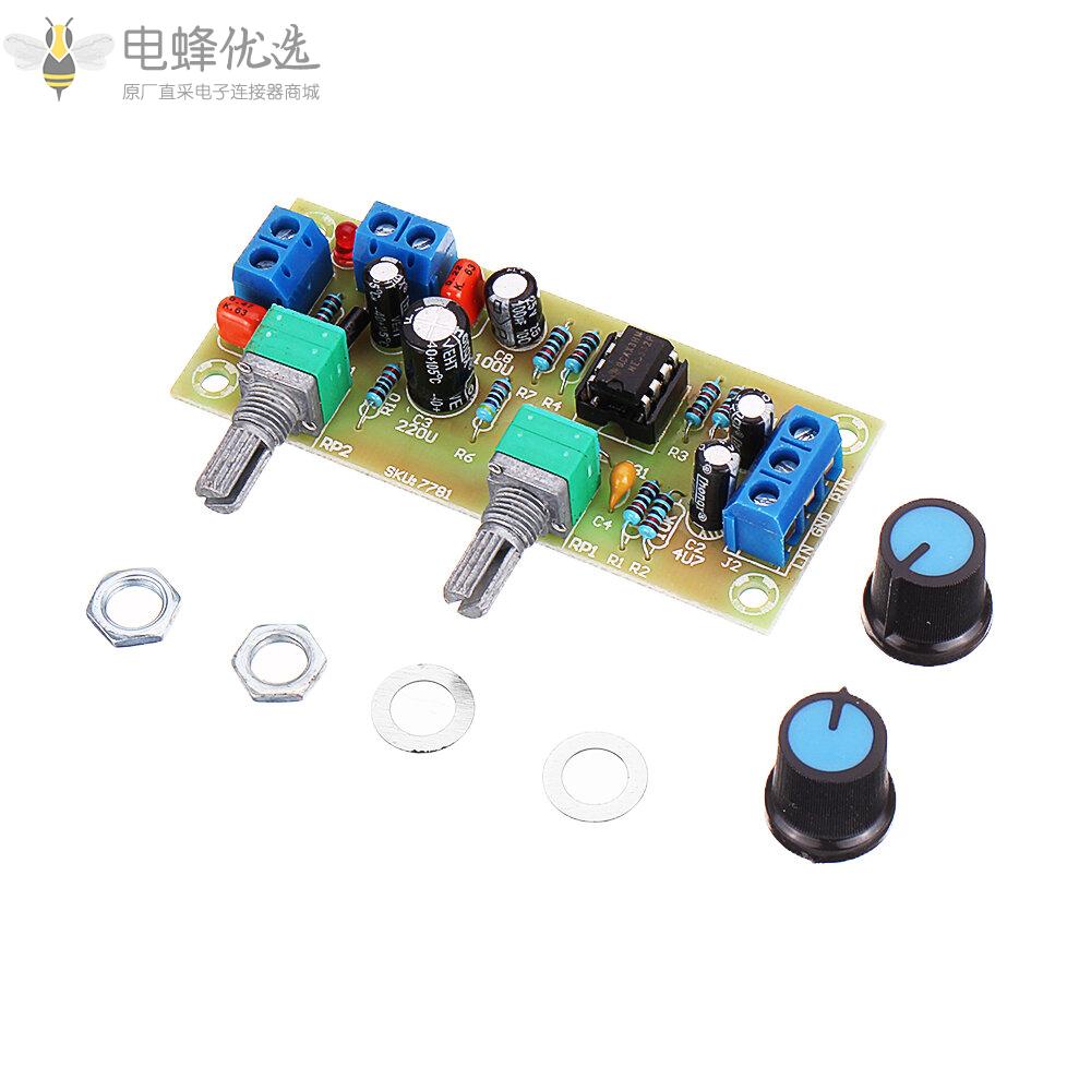单电源DC10_24V_22Hz_300Hz低音炮前级板低通滤波器模块