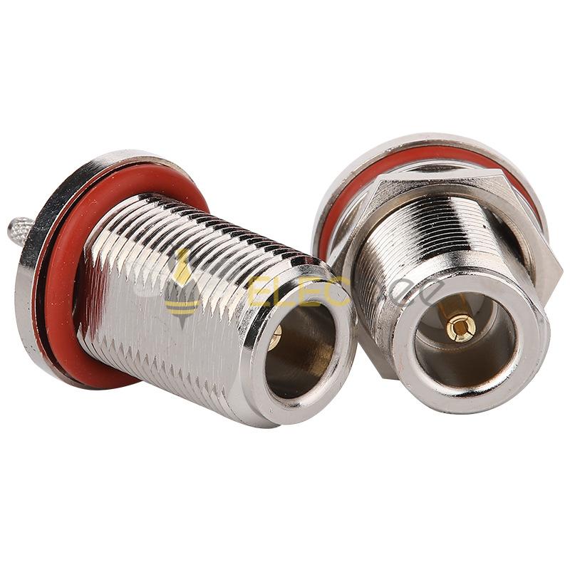 射频连接器N-KY-1.5牙长23mmN型母头开窗式带防水圈RG316 RG086线