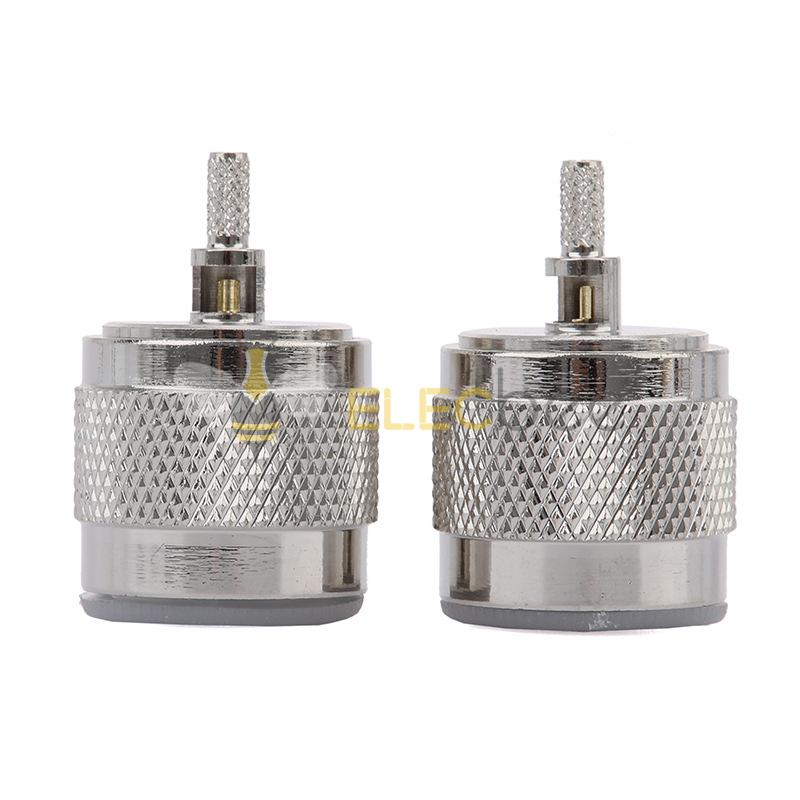 N型射频同轴连接器N-C-J-1.5开窗直式公头压接RG316RG174线缆接头