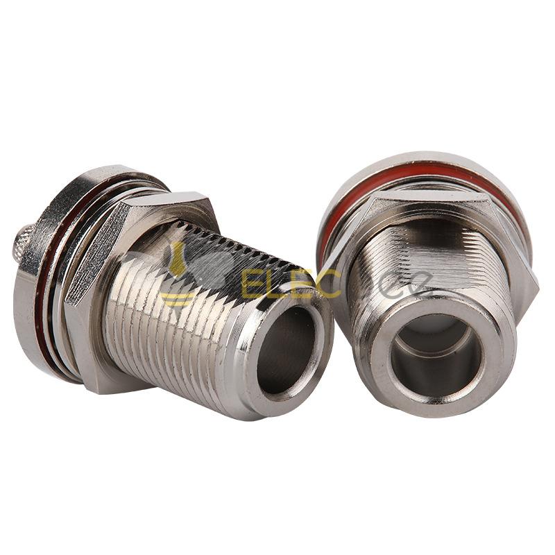 N-KY-3射频同轴连接器牙长23mm母头带防水帽压接50-3线接RG58电缆