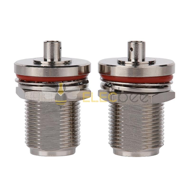 N-KYB3 厂家射频同轴连接器N型母头外螺内孔半柔半钢 接RG402线缆