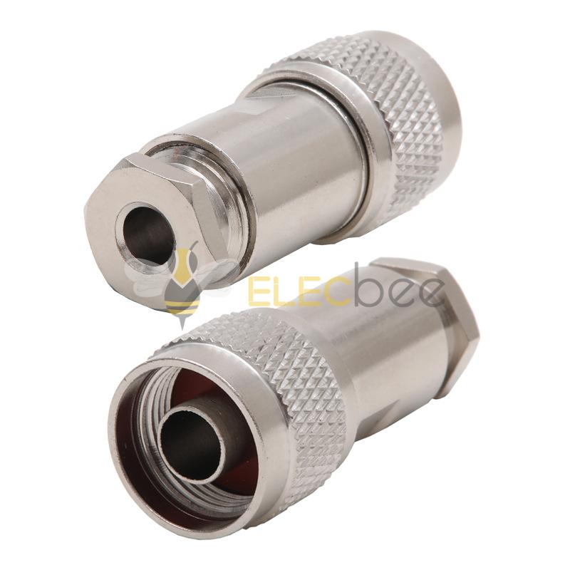 N-J-3 N公头射频连接器N型公头50-3压接天线接头接RG58线 RG142线