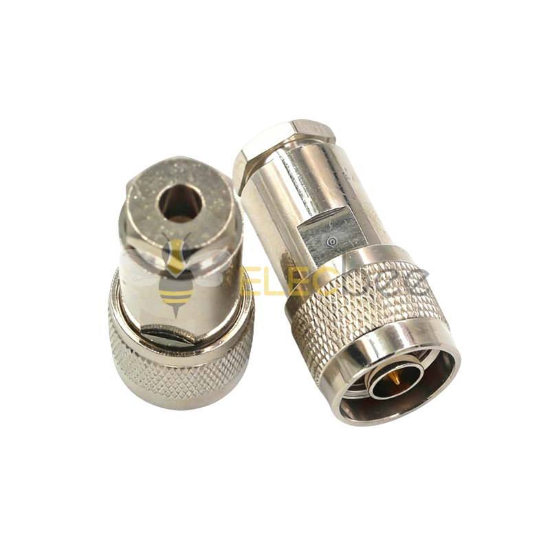 全铜连接器 N-J/k-1.5/3/5/7开窗 N型公/母头 压接RG316 RG174线