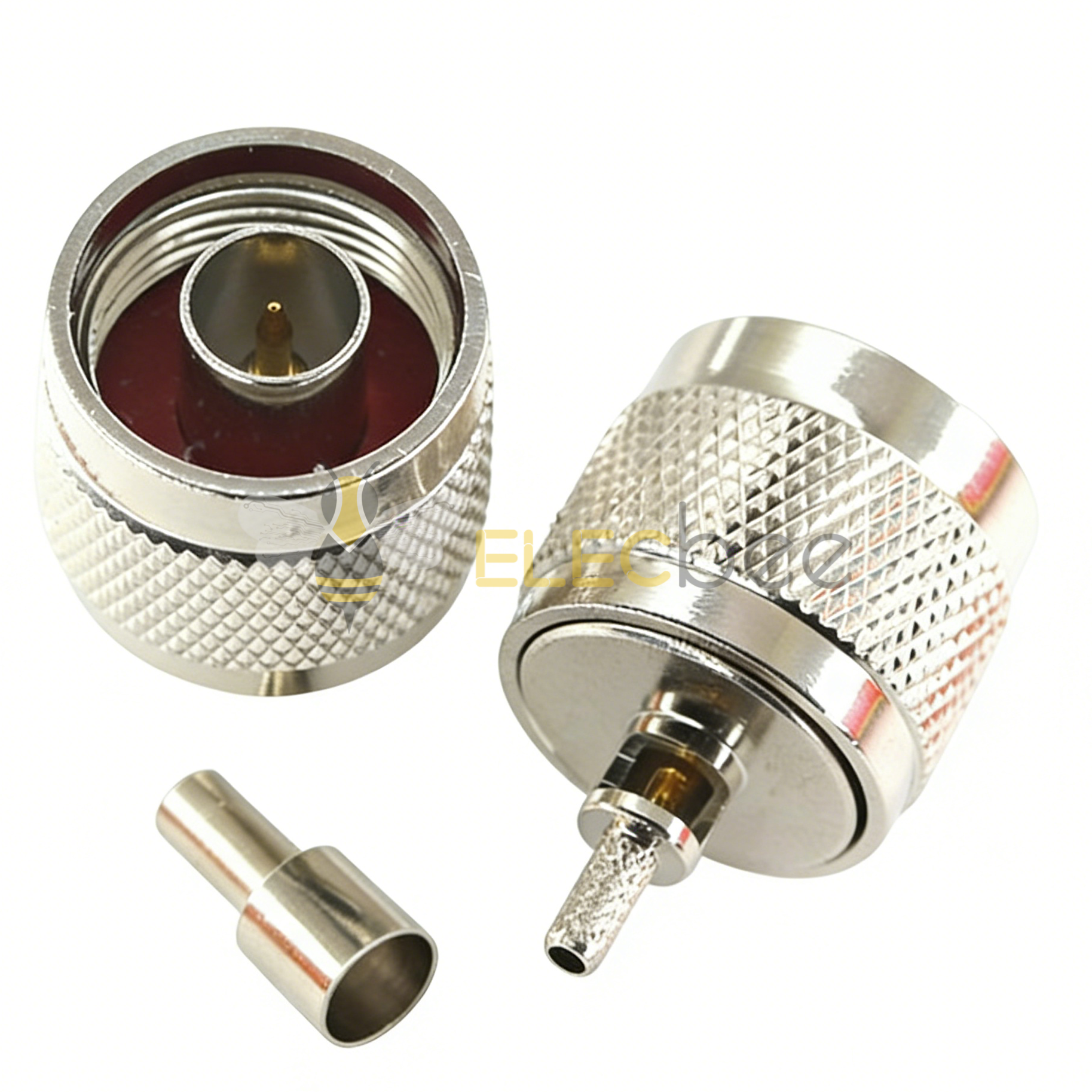 N-J-1.5射频头电缆连接器 开口N内螺内针连接器N公头 全铜