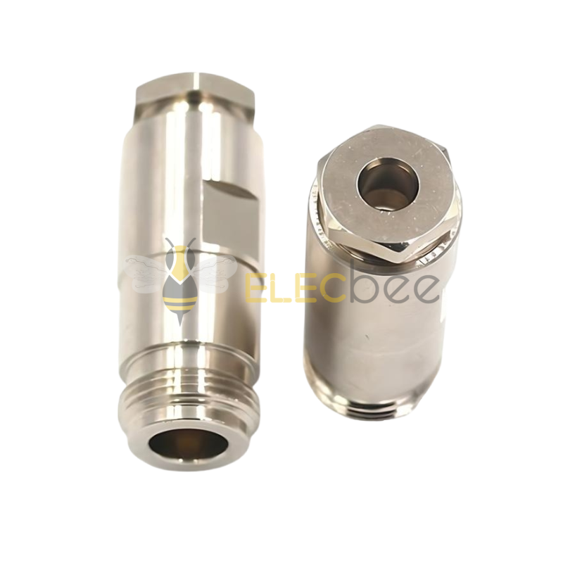 N-K-3 N型外螺内孔 装接式 全铜射频转接头N母头 N型外螺内孔